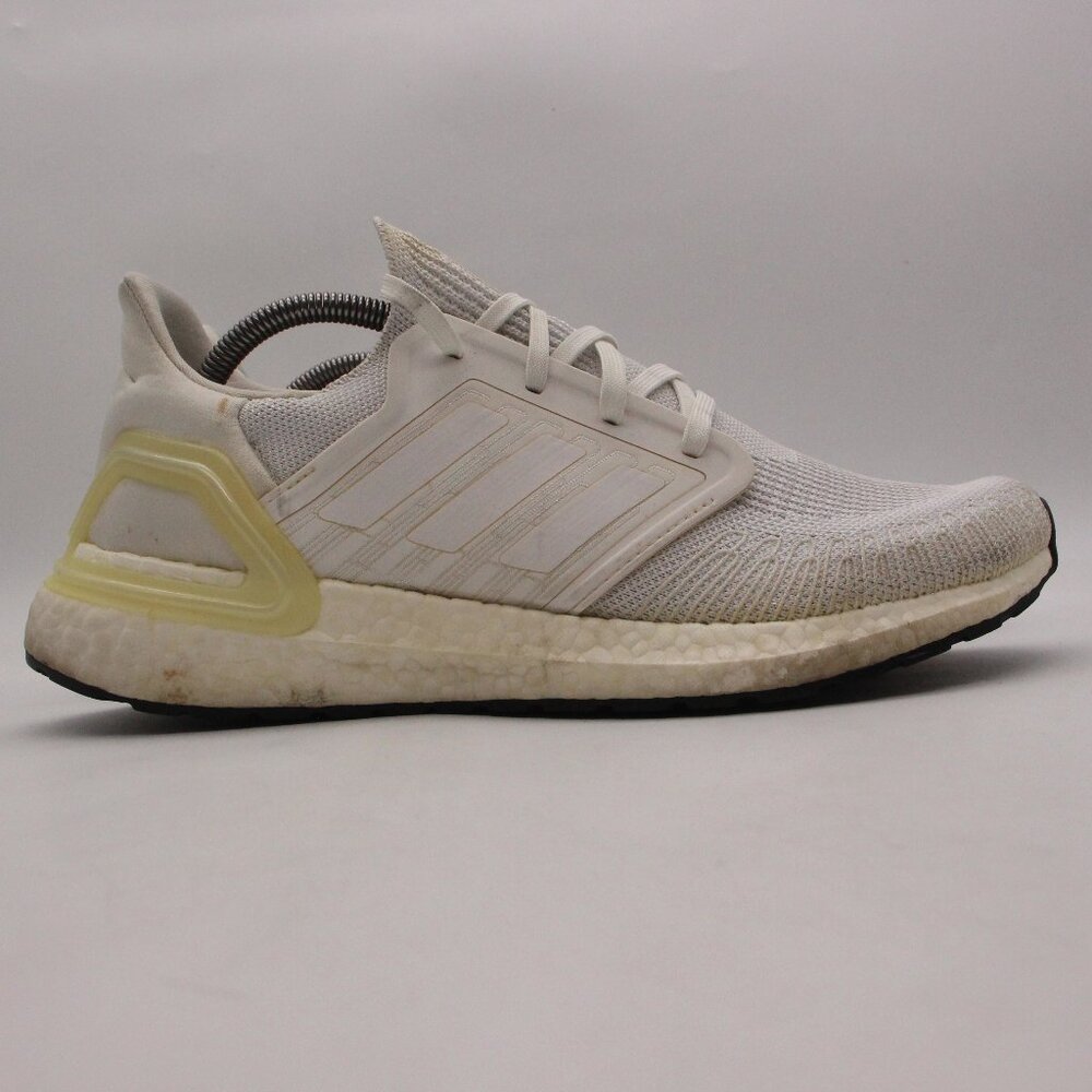 Adidas Ultraboost 20 Triple White Men's Size 10.5 Shoes Sneakers EF1042